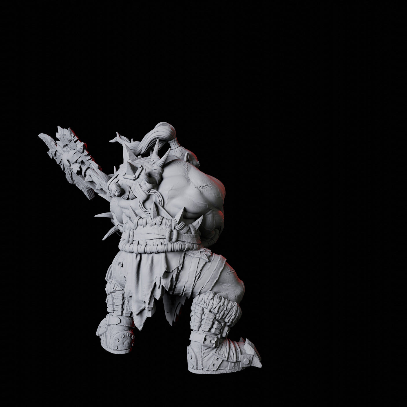 Orc Warrior E Miniature for Dungeons and Dragons, Pathfinder or other TTRPGs