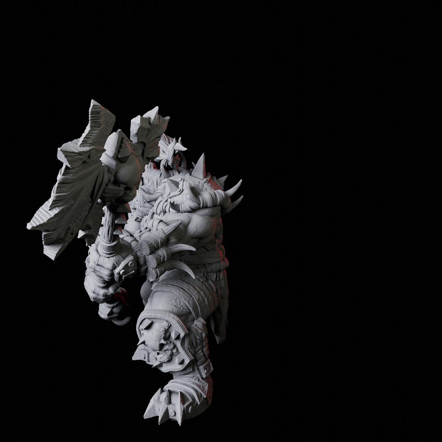 Orc Warrior E Miniature for Dungeons and Dragons, Pathfinder or other TTRPGs