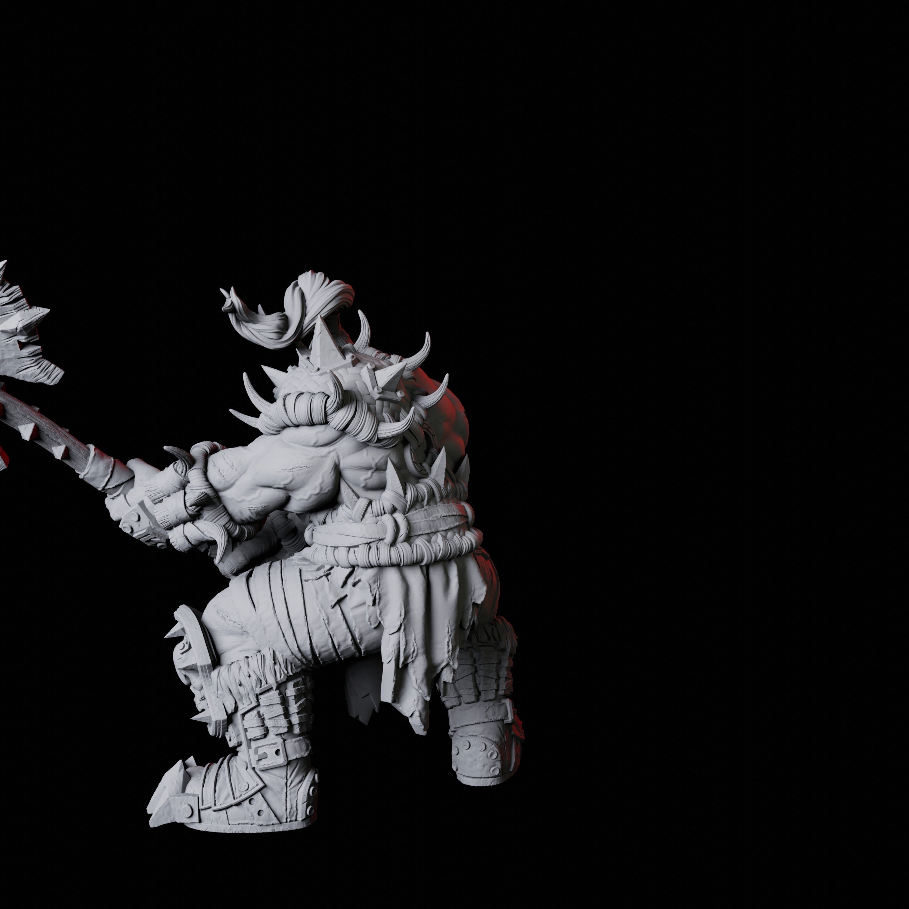 Orc Warrior E Miniature for Dungeons and Dragons