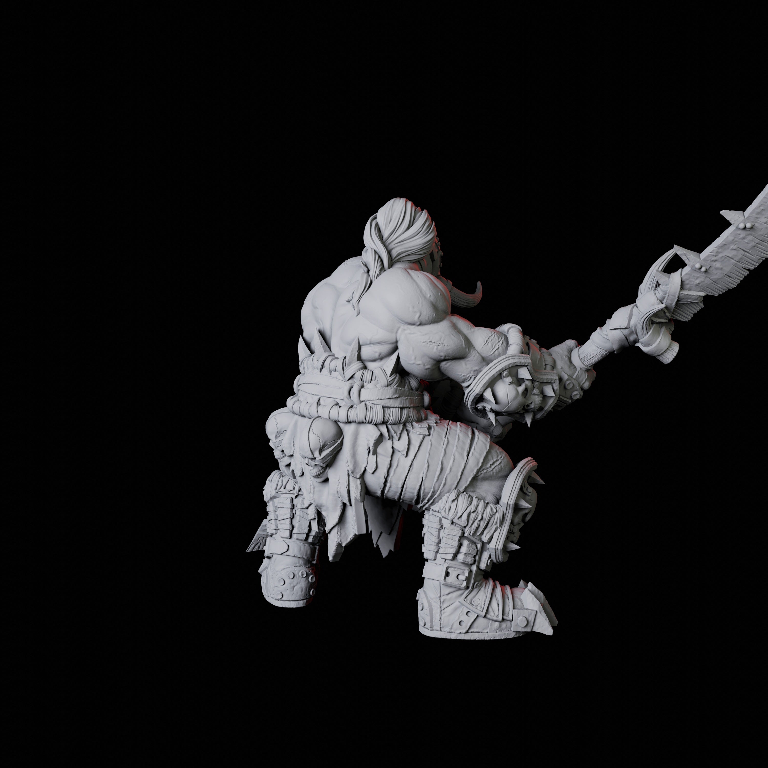 Orc Warrior F Miniature for Dungeons and Dragons