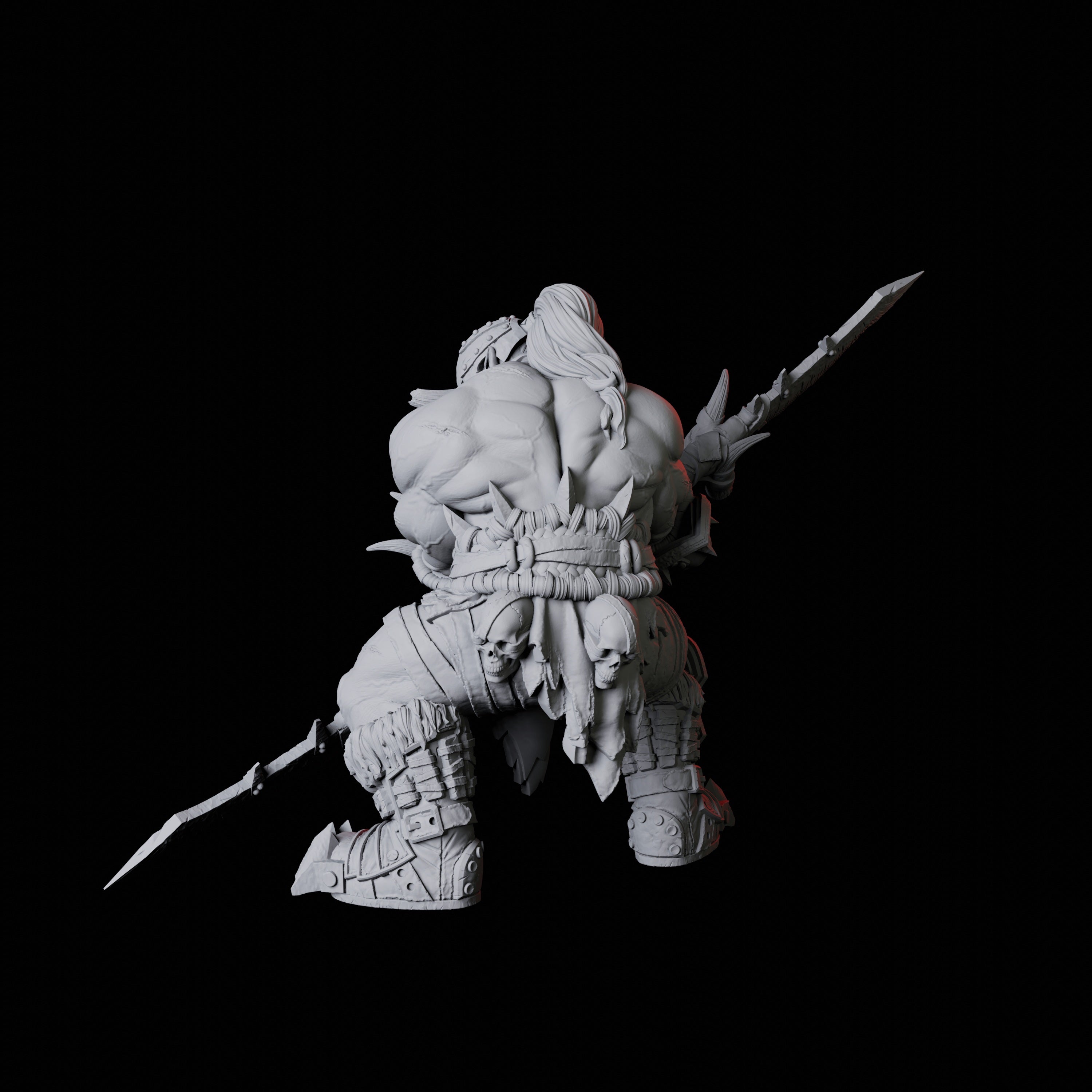 Orc Warrior F Miniature for Dungeons and Dragons