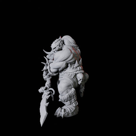Orc Warrior F Miniature for Dungeons and Dragons, Pathfinder or other TTRPGs