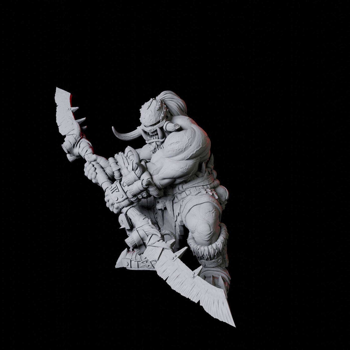 Orc Warrior F Miniature for Dungeons and Dragons, Pathfinder or other TTRPGs