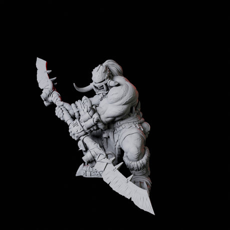 Orc Warrior F Miniature for Dungeons and Dragons, Pathfinder or other TTRPGs