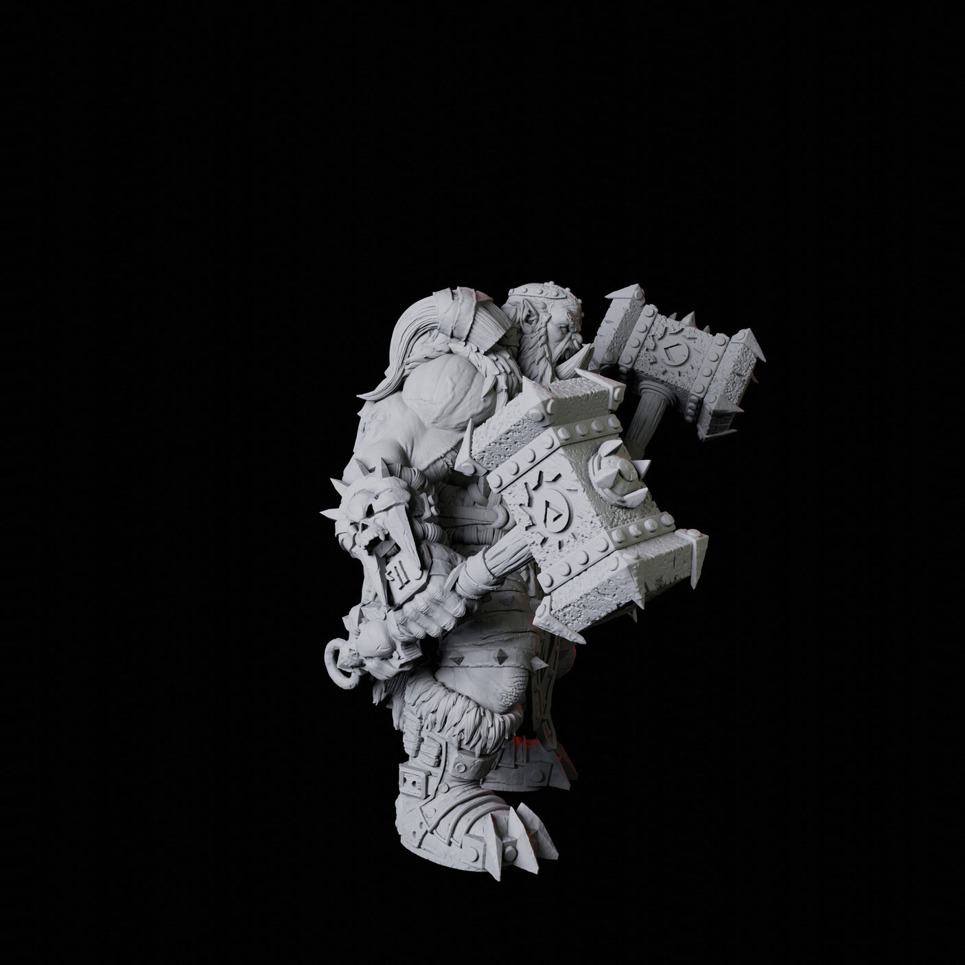Orc Warrior G Miniature for Dungeons and Dragons, Pathfinder or other TTRPGs