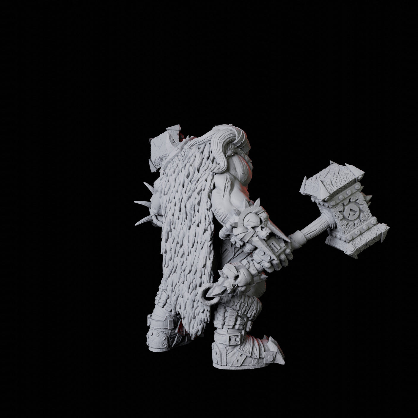 Orc Warrior G Miniature for Dungeons and Dragons, Pathfinder or other TTRPGs