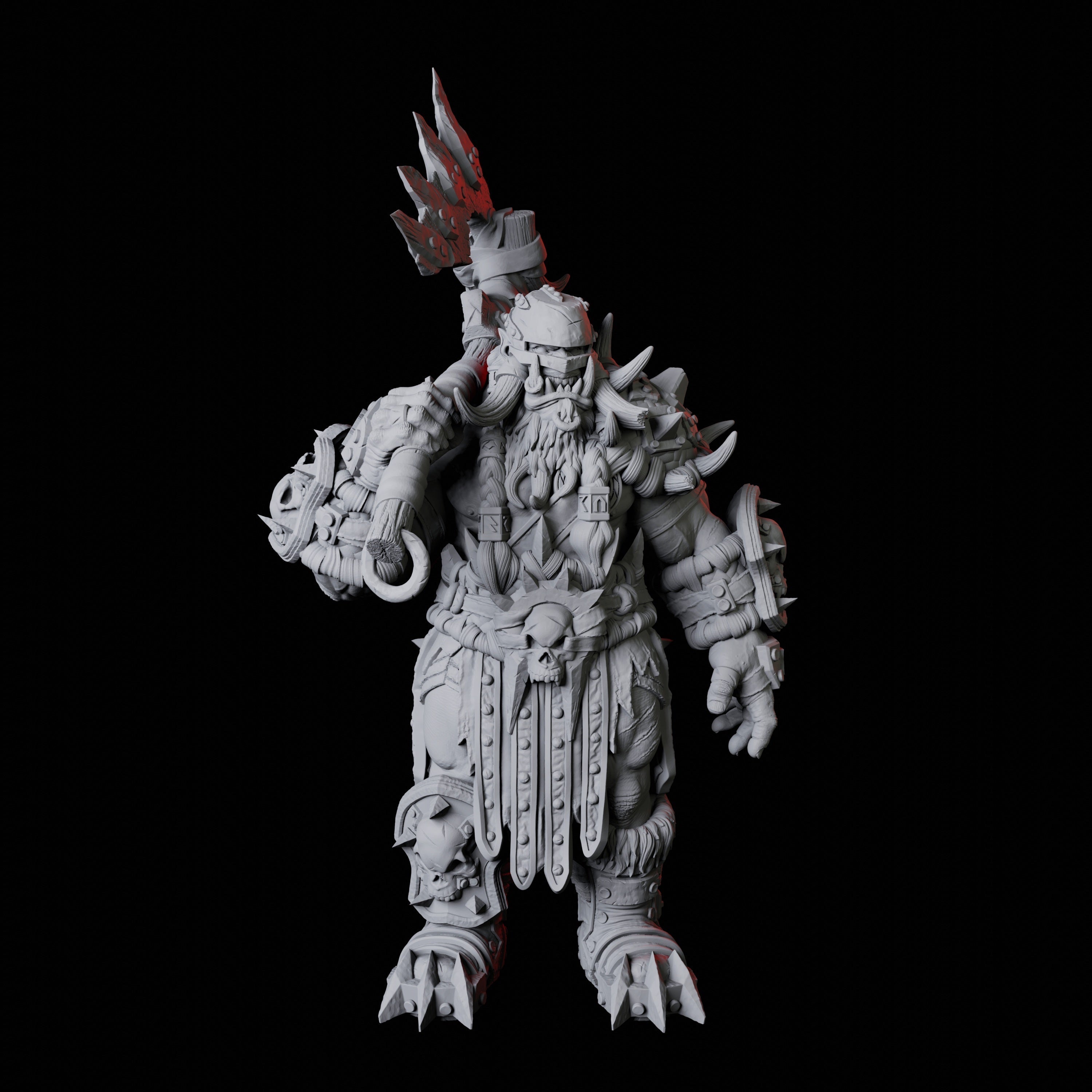 Orc Warrior H Miniature for Dungeons and Dragons