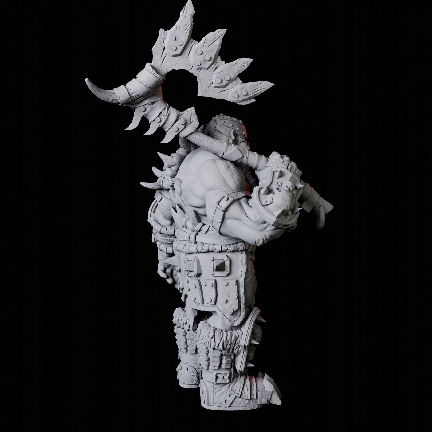 Orc Warrior H Miniature for Dungeons and Dragons, Pathfinder or other TTRPGs