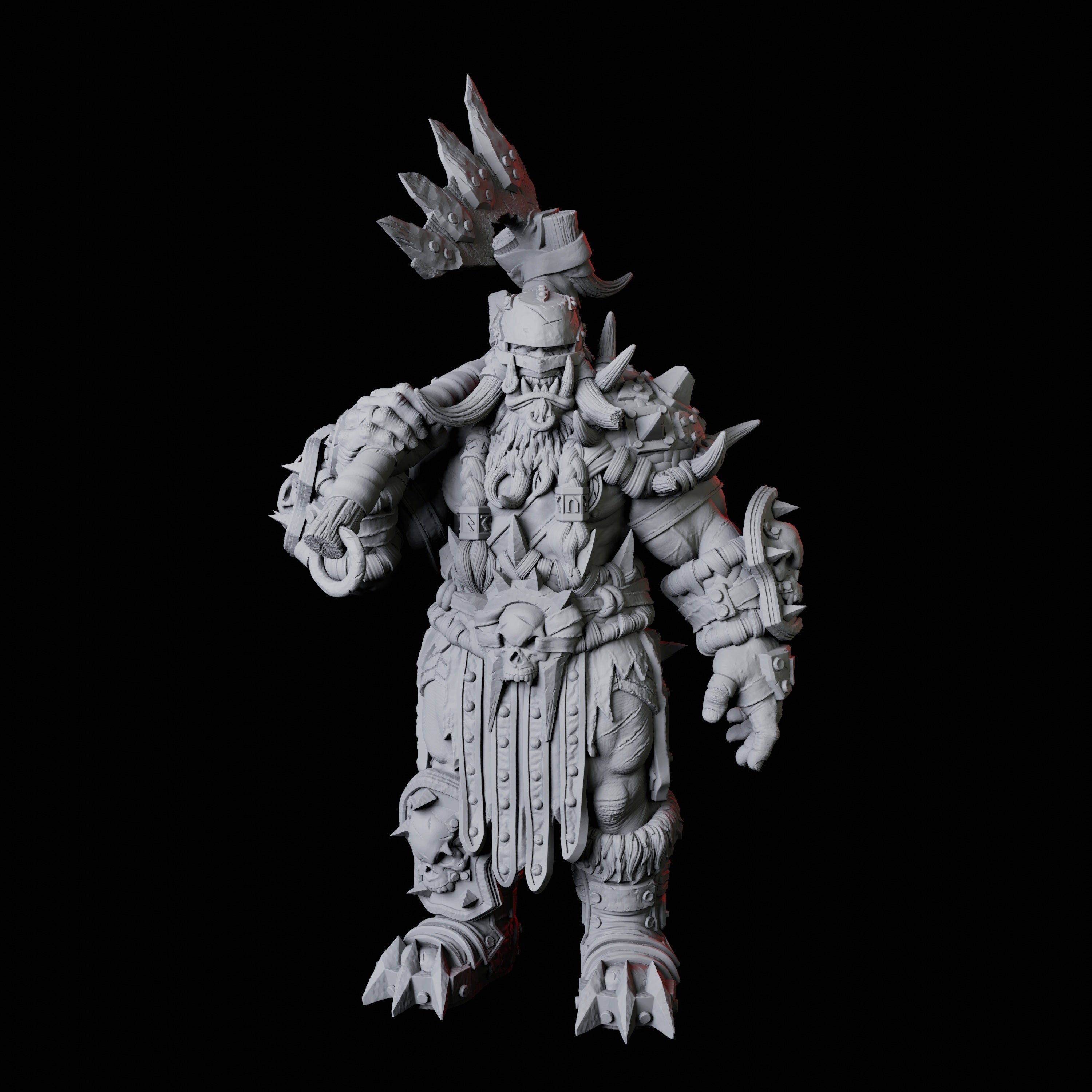 Orc Warrior H Miniature for Dungeons and Dragons