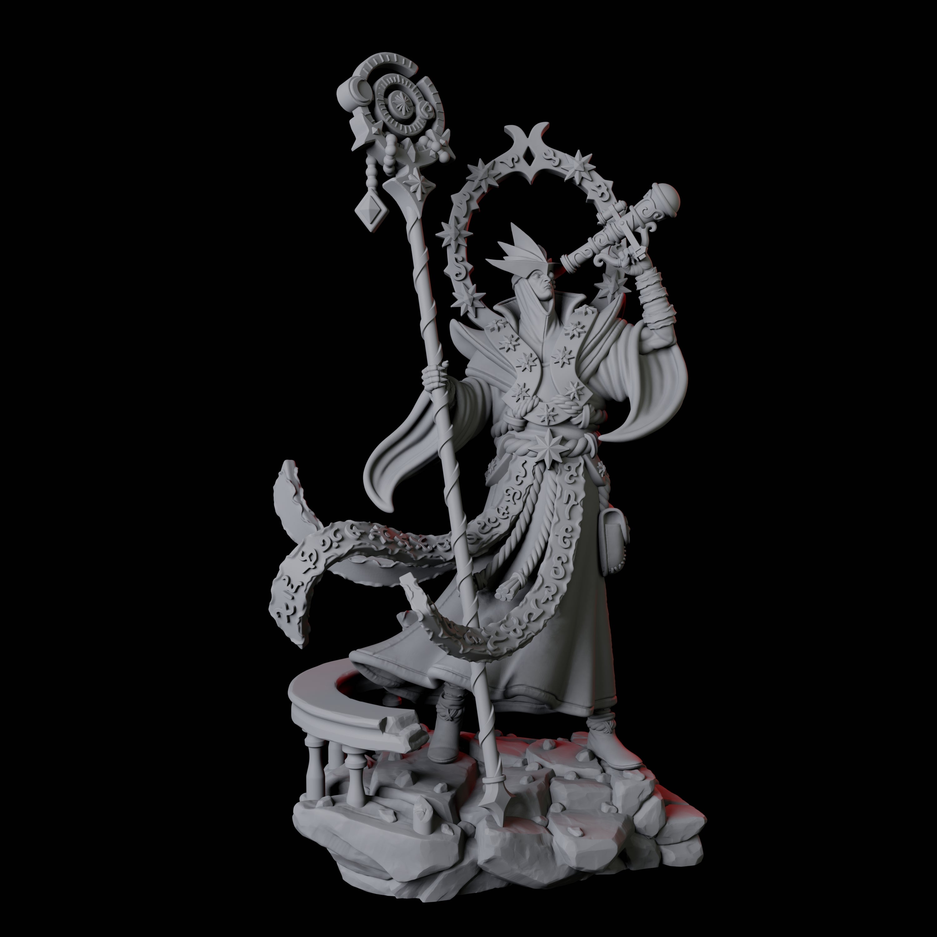 Ornate Astronomer Miniature for Dungeons and Dragons, Pathfinder or other TTRPGs