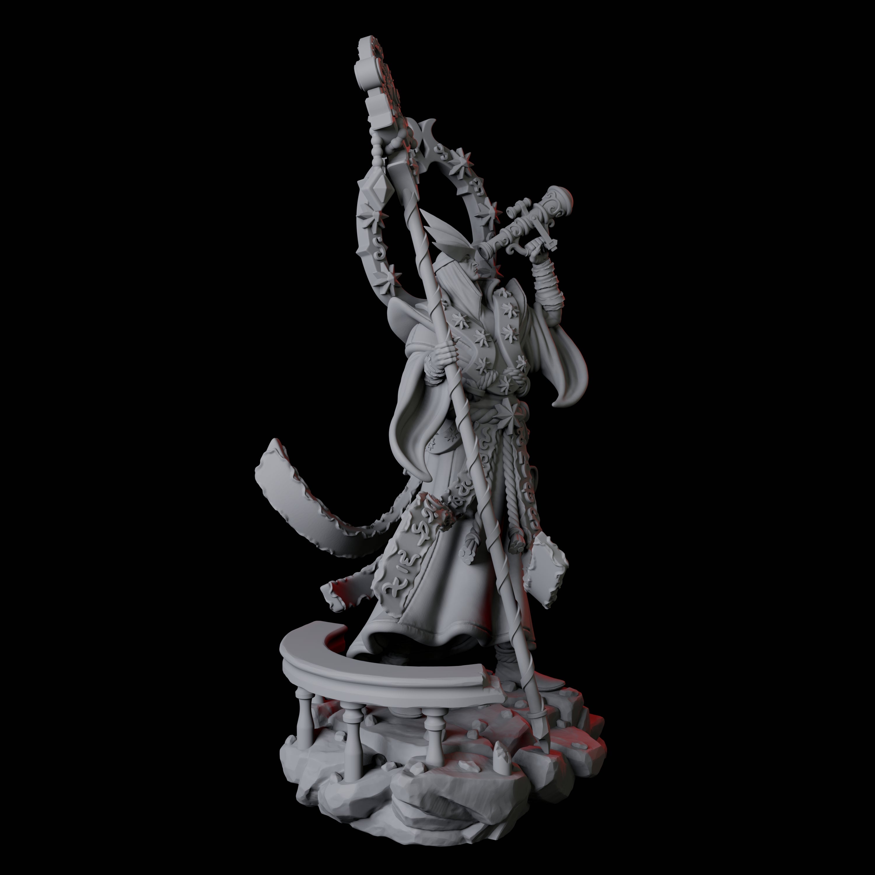 Ornate Astronomer Miniature for Dungeons and Dragons, Pathfinder or other TTRPGs