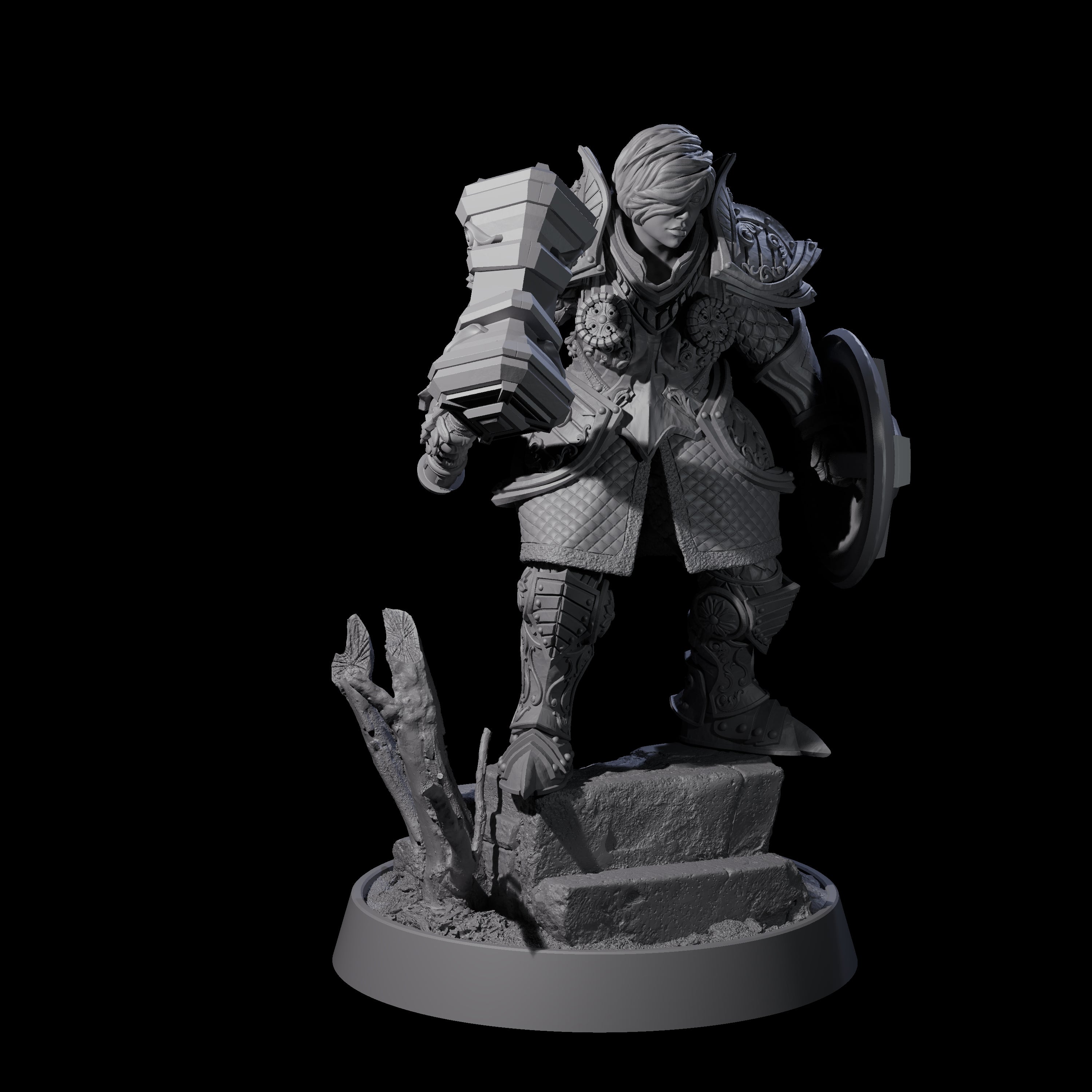 Ornate Palace Guard B Miniature for Dungeons and Dragons, Pathfinder or other TTRPGs