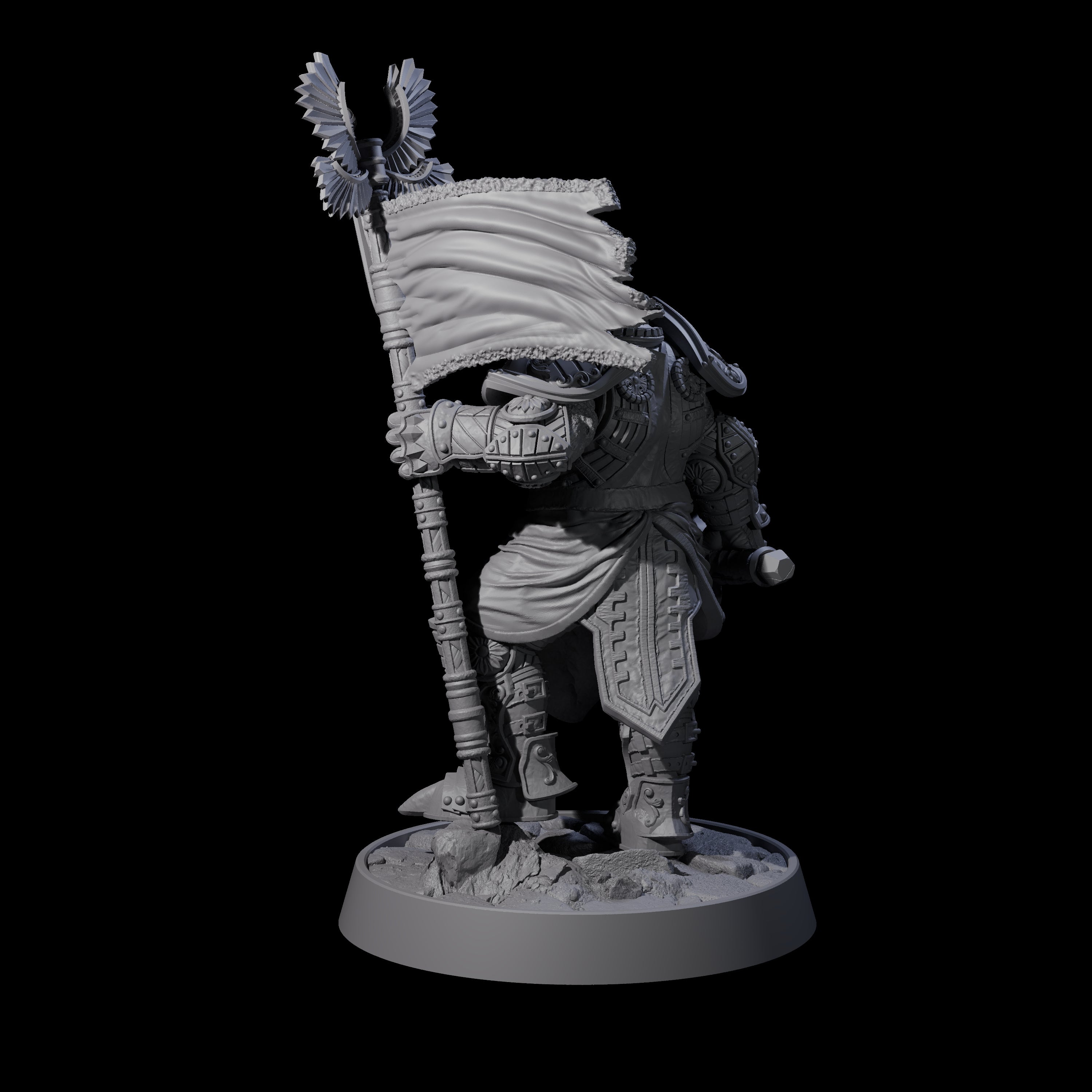 Ornate Palace Guard C Miniature for Dungeons and Dragons, Pathfinder or other TTRPGs