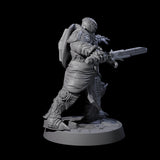 Ornate Palace Guard D Miniature for Dungeons and Dragons, Pathfinder or other TTRPGs