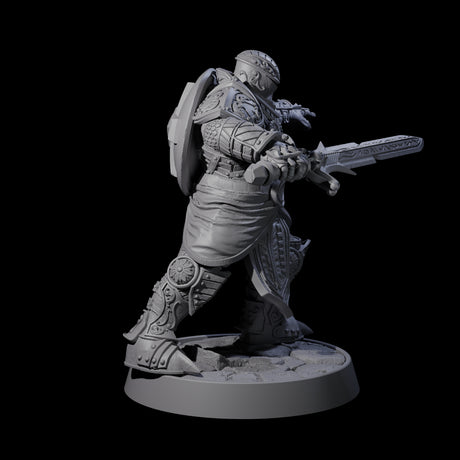 Ornate Palace Guard D Miniature for Dungeons and Dragons, Pathfinder or other TTRPGs