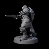 Ornate Palace Guard D Miniature for Dungeons and Dragons, Pathfinder or other TTRPGs