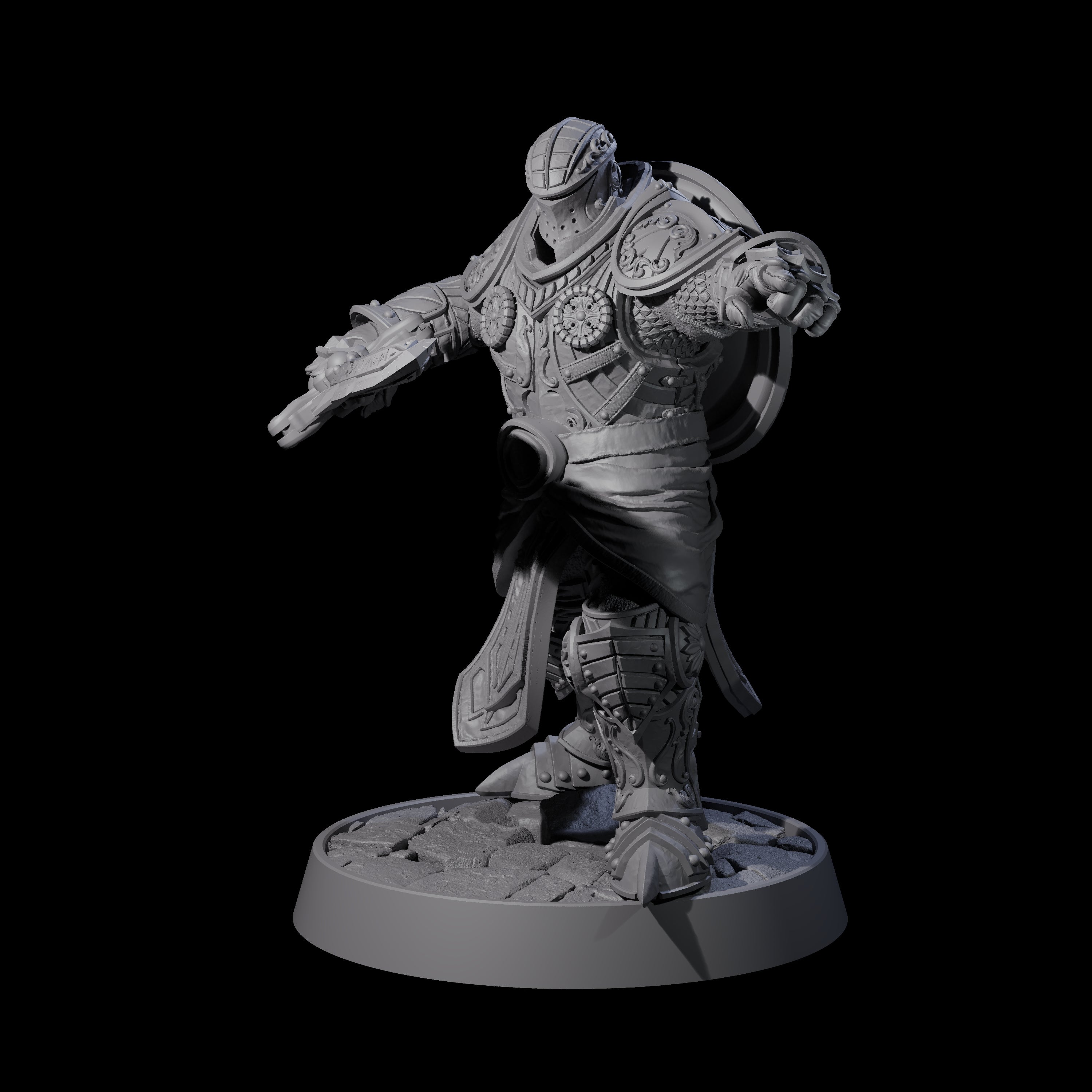 Ornate Palace Guard D Miniature for Dungeons and Dragons, Pathfinder or other TTRPGs