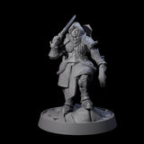 Ornate Palace Guard F Miniature for Dungeons and Dragons, Pathfinder or other TTRPGs
