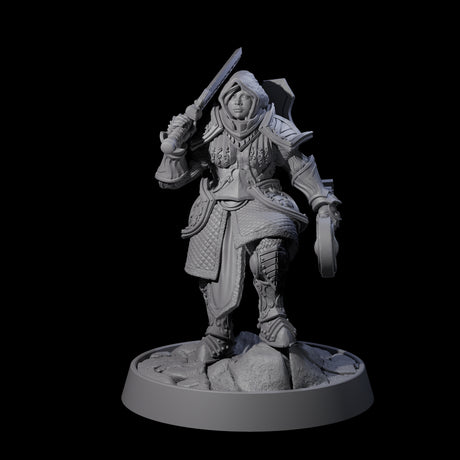 Ornate Palace Guard F Miniature for Dungeons and Dragons, Pathfinder or other TTRPGs