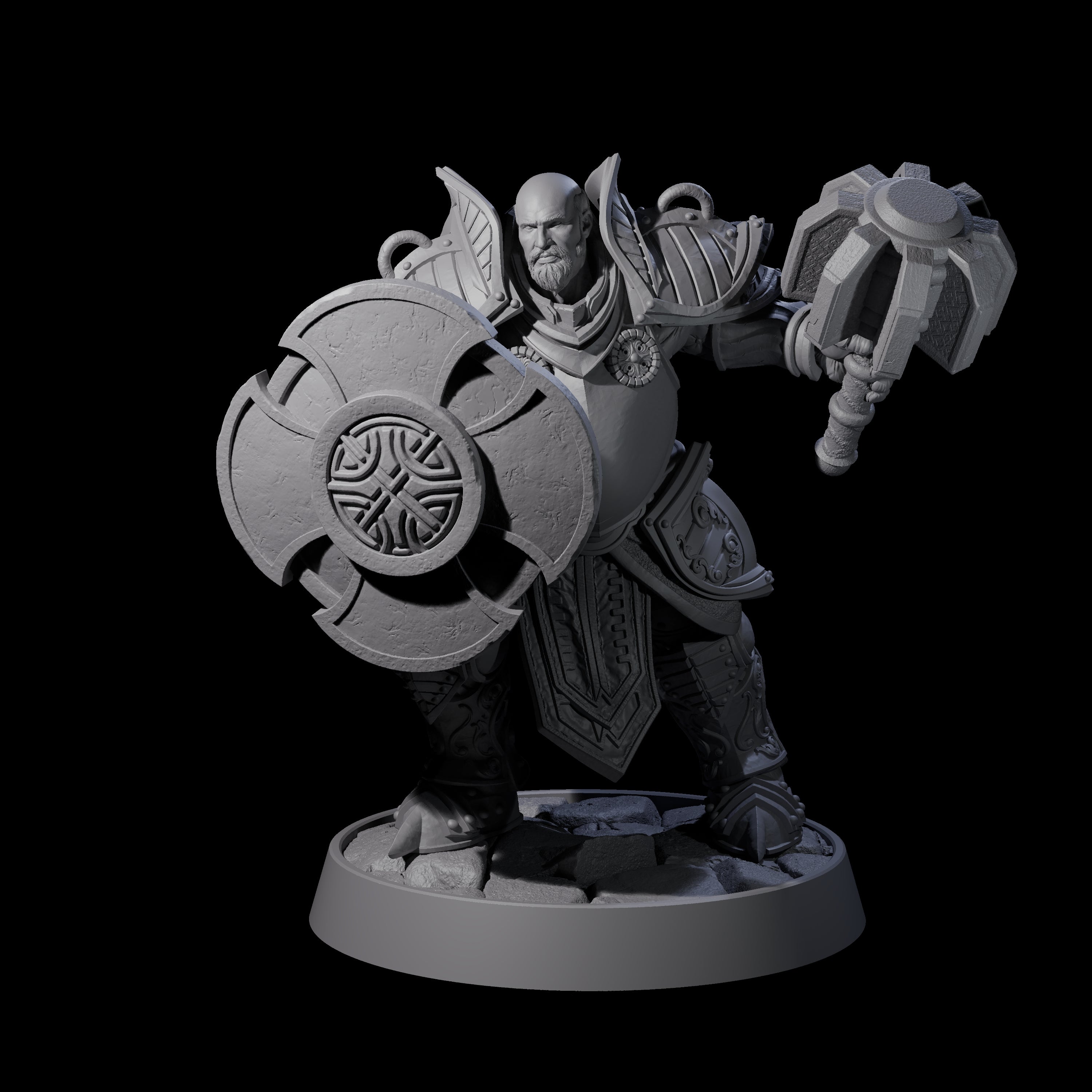 Ornate Palace Guard I Miniature for Dungeons and Dragons, Pathfinder or other TTRPGs