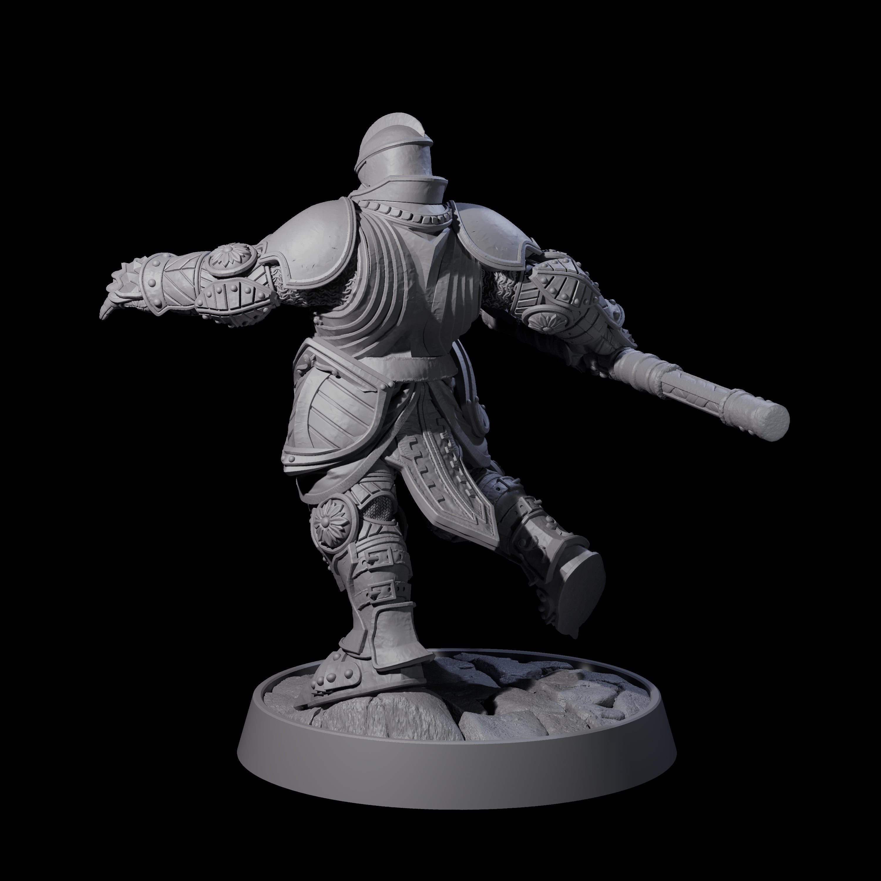 Ornate Palace Guard K Miniature for Dungeons and Dragons, Pathfinder or other TTRPGs
