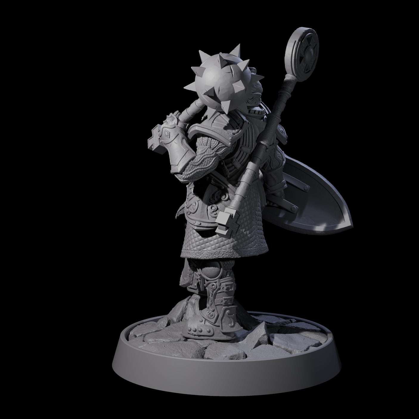 Ornate Palace Guard L Miniature for Dungeons and Dragons, Pathfinder or other TTRPGs