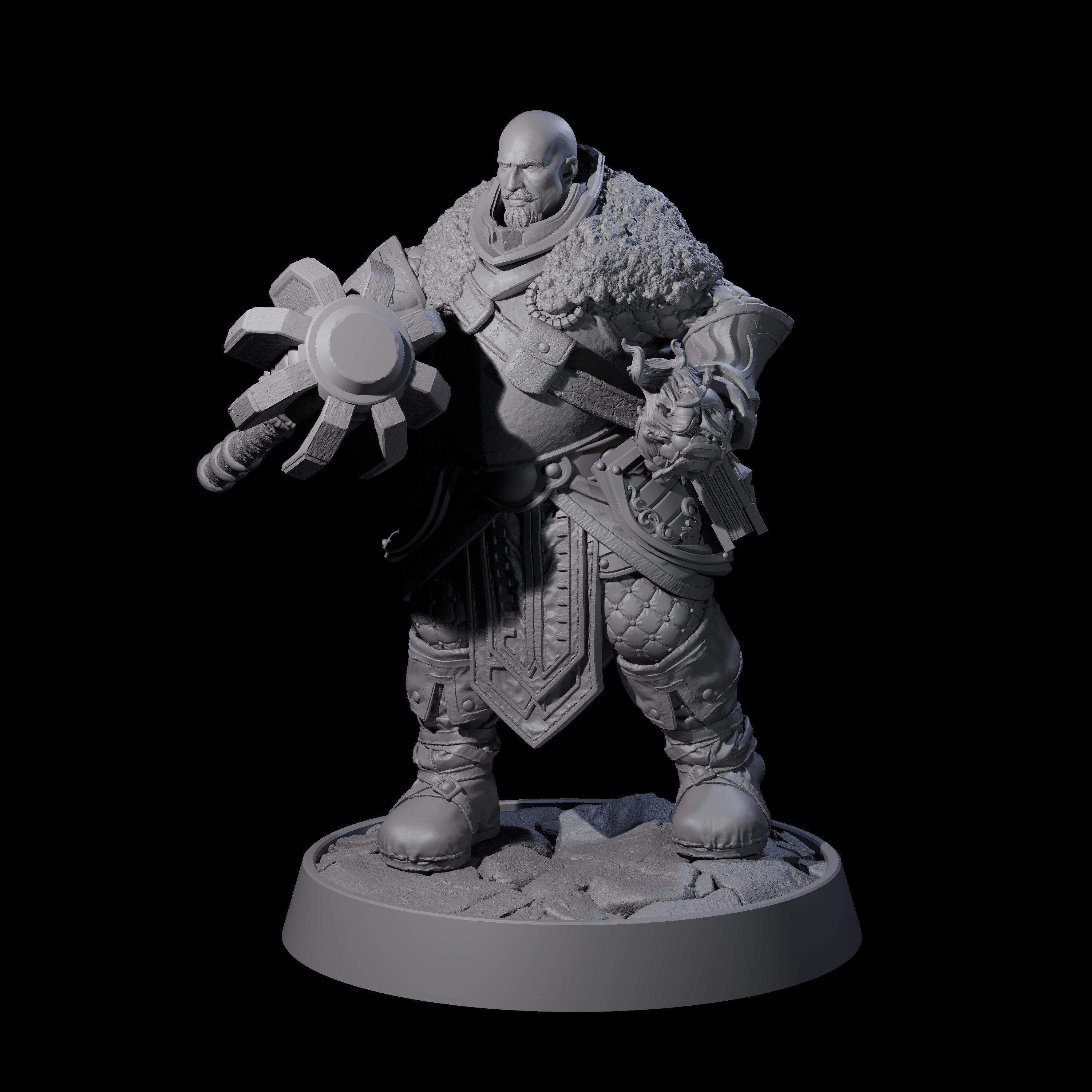 Ornate Palace Guard M Miniature for Dungeons and Dragons, Pathfinder or other TTRPGs