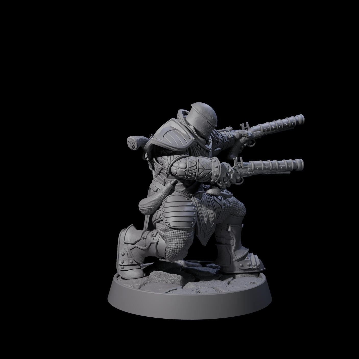 Ornate Palace Guard N Miniature for Dungeons and Dragons, Pathfinder or other TTRPGs