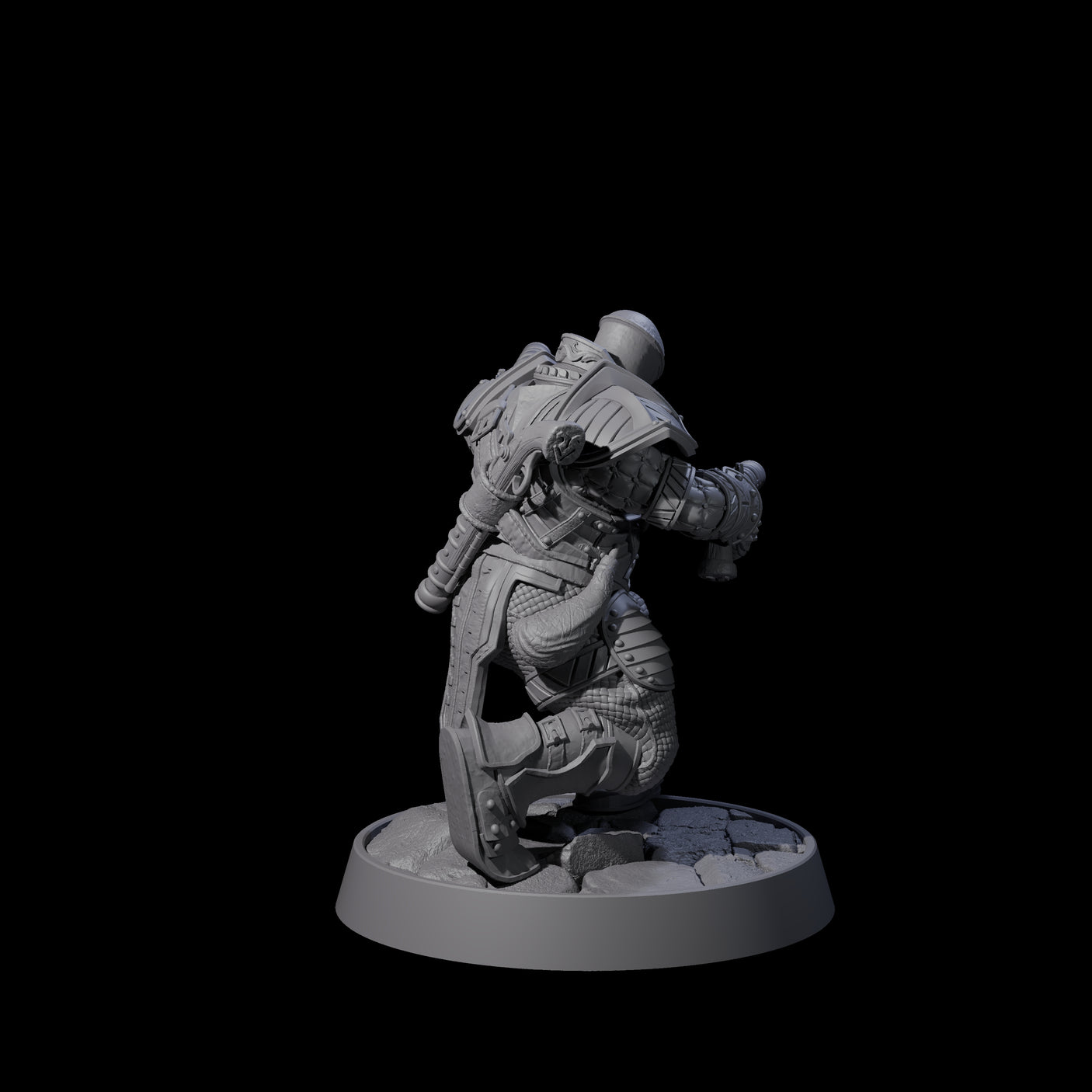 Ornate Palace Guard N Miniature for Dungeons and Dragons, Pathfinder or other TTRPGs