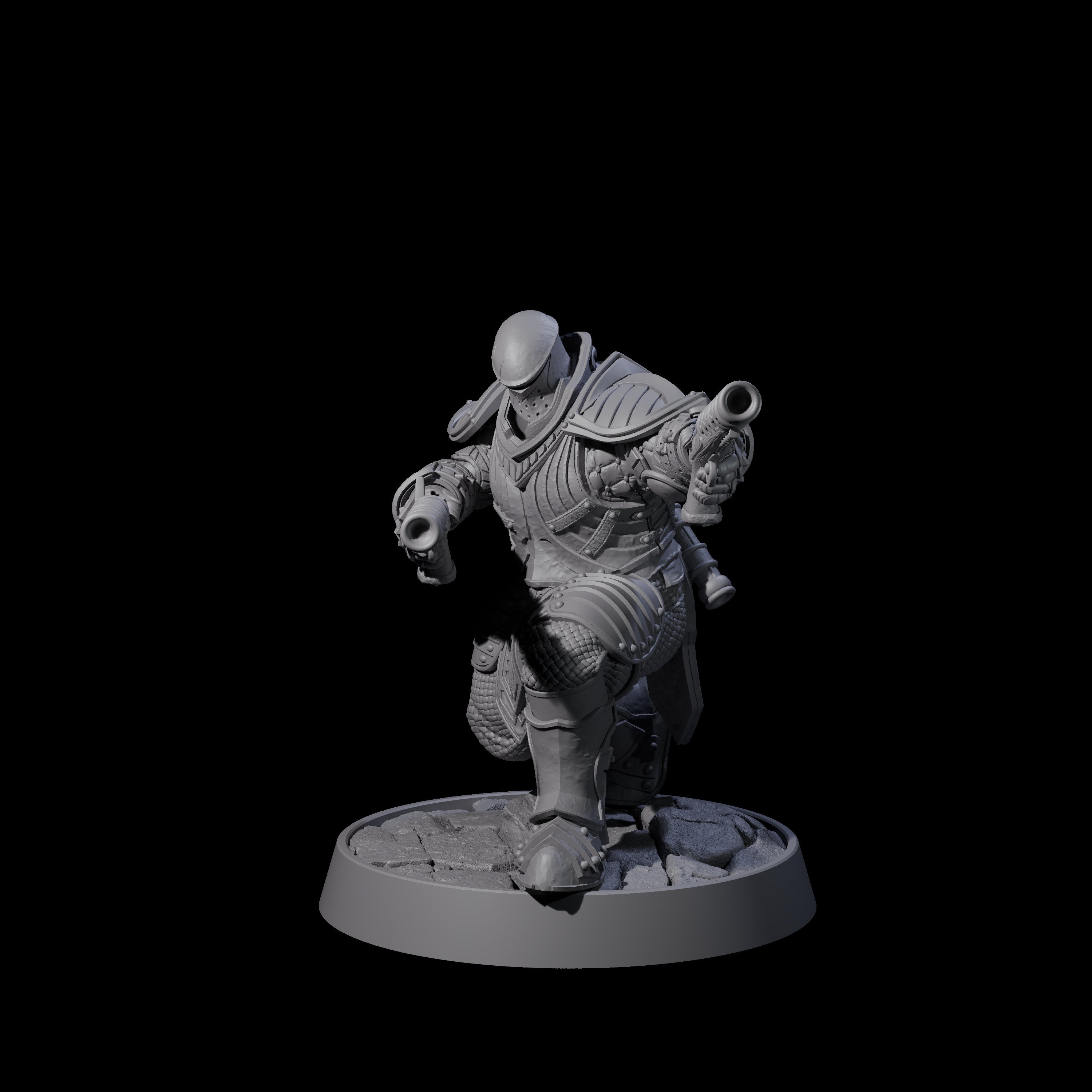 Ornate Palace Guard N Miniature for Dungeons and Dragons, Pathfinder or other TTRPGs