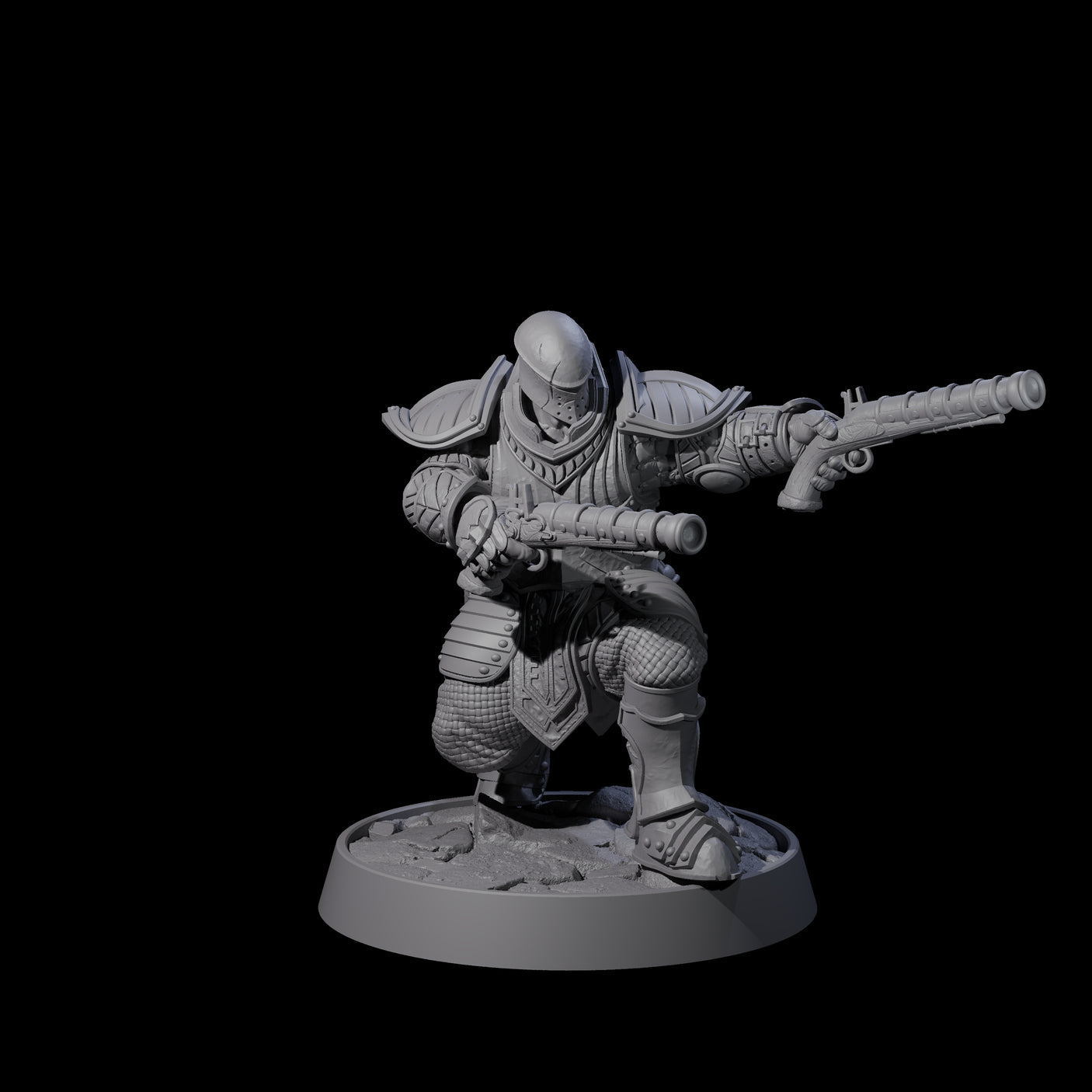Ornate Palace Guard N Miniature for Dungeons and Dragons, Pathfinder or other TTRPGs