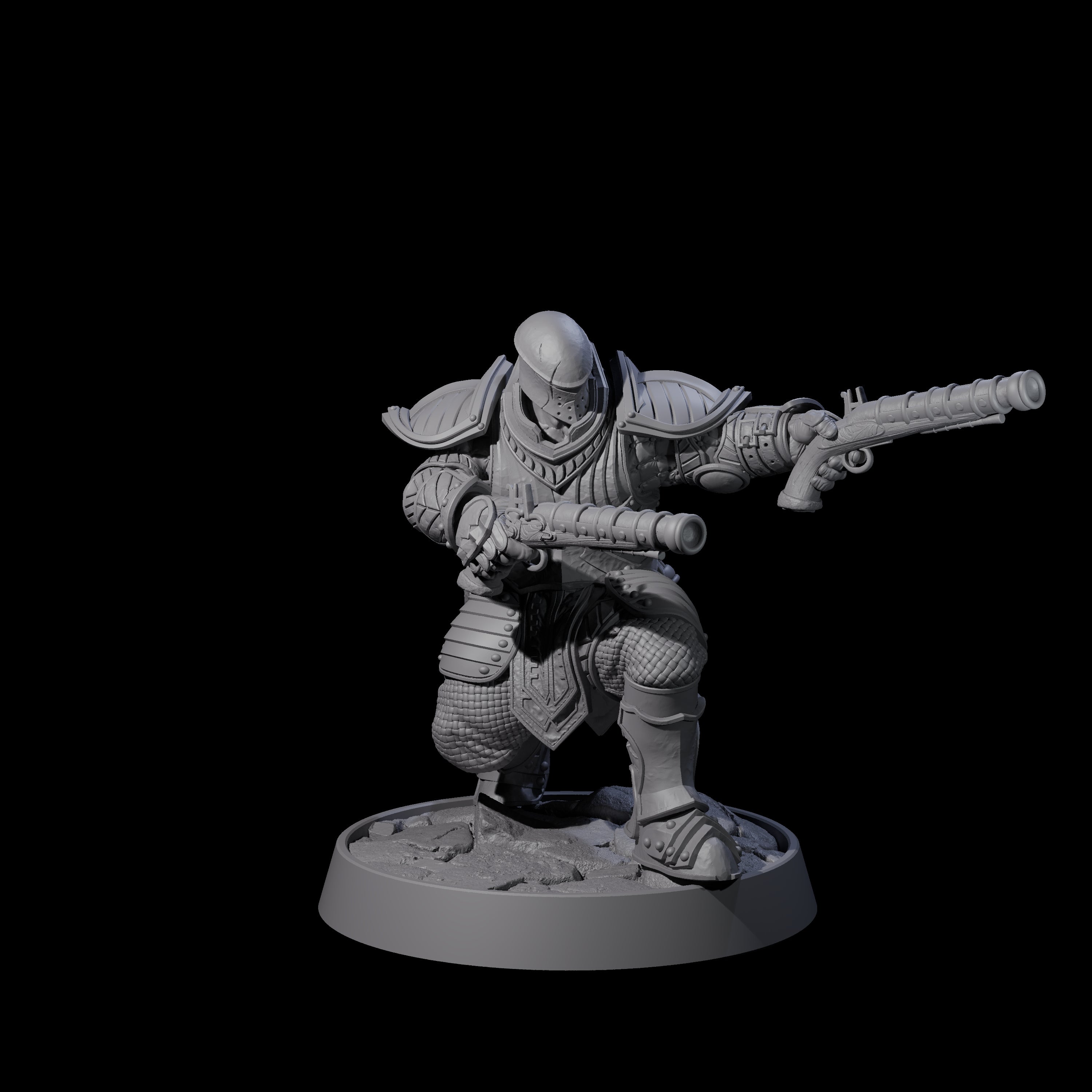 Ornate Palace Guard N Miniature for Dungeons and Dragons, Pathfinder or other TTRPGs