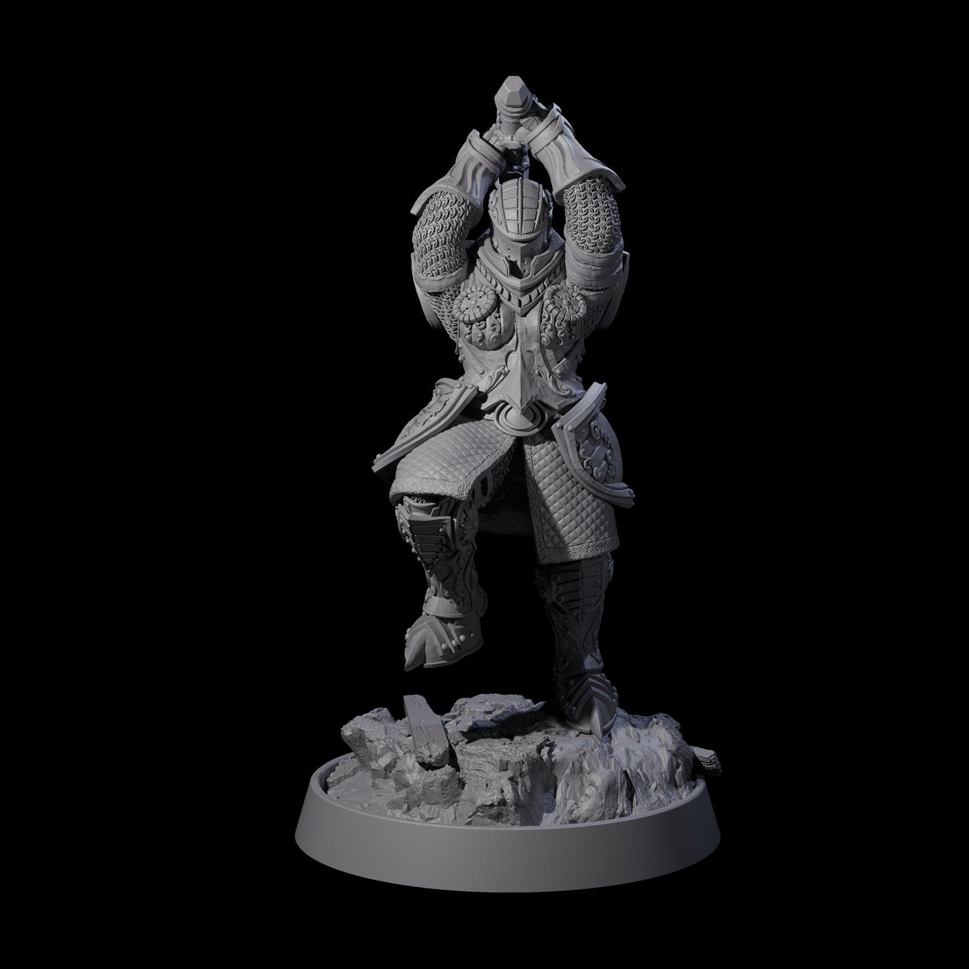 Ornate Palace Guards Miniature for Dungeons and Dragons, Pathfinder or other TTRPGs