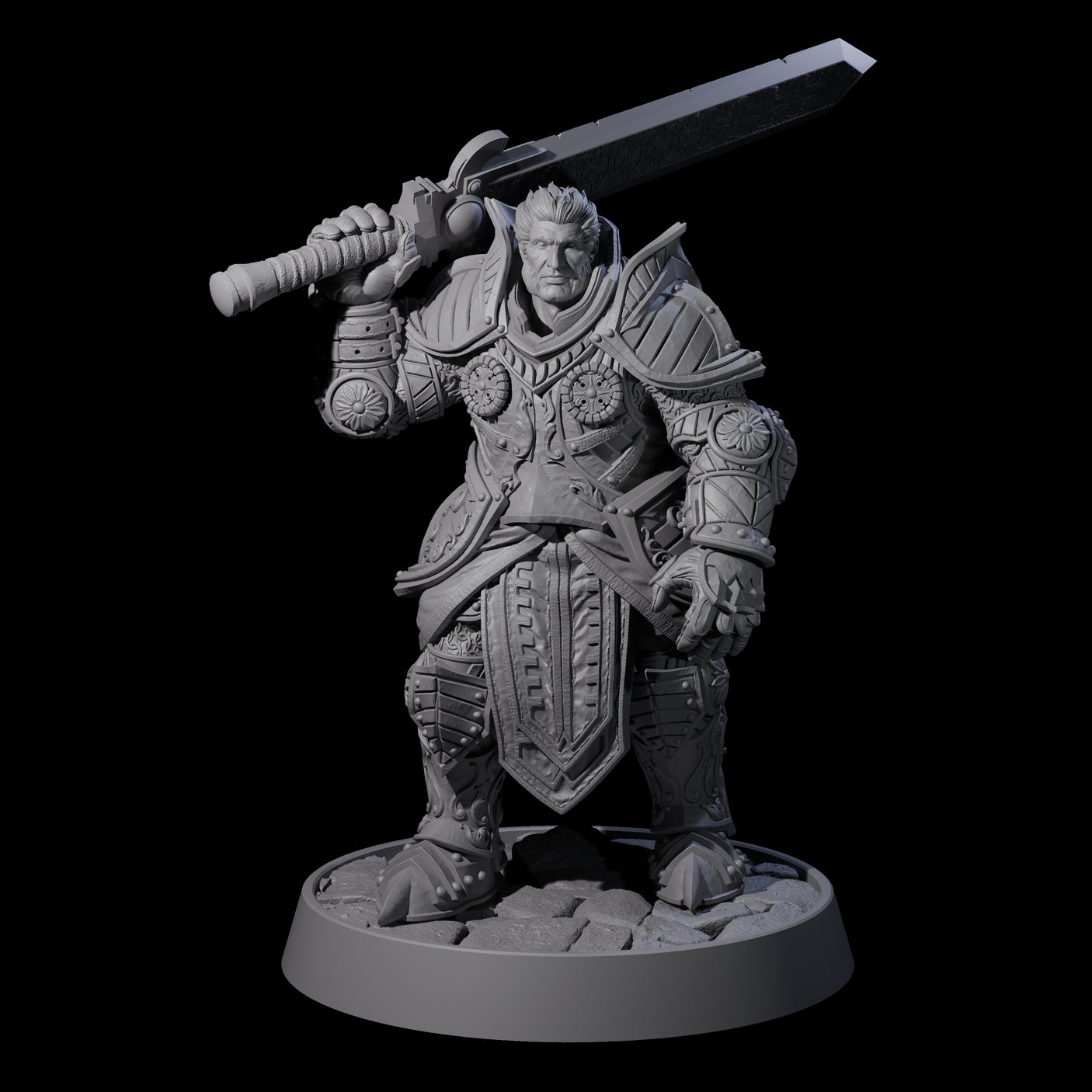 Ornate Palace Guards Miniature for Dungeons and Dragons, Pathfinder or other TTRPGs