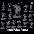 Ornate Palace Guards Miniature for Dungeons and Dragons, Pathfinder or other TTRPGs