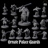 Ornate Palace Guards Miniature for Dungeons and Dragons, Pathfinder or other TTRPGs