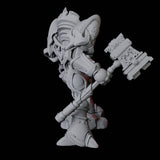 Ornate Warforged Paladin Miniature for Dungeons and Dragons, Pathfinder or other TTRPGs