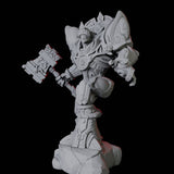 Ornate Warforged Paladin Miniature for Dungeons and Dragons, Pathfinder or other TTRPGs