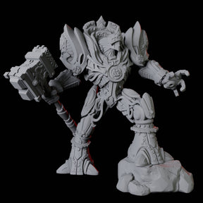Ornate Warforged Paladin Miniature for Dungeons and Dragons, Pathfinder or other TTRPGs