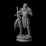 Ossified Death Knight Warrior Miniature for Dungeons and Dragons, Pathfinder or other TTRPGs