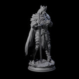 Ossified Death Knight Warrior Miniature for Dungeons and Dragons, Pathfinder or other TTRPGs