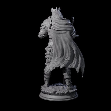 Ossified Death Knight Warrior Miniature for Dungeons and Dragons, Pathfinder or other TTRPGs