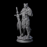 Ossified Death Knight Warrior Miniature for Dungeons and Dragons, Pathfinder or other TTRPGs