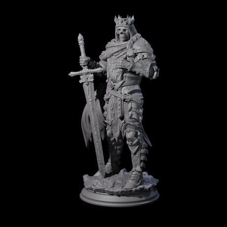 Ossified Death Knight Warrior Miniature for Dungeons and Dragons, Pathfinder or other TTRPGs