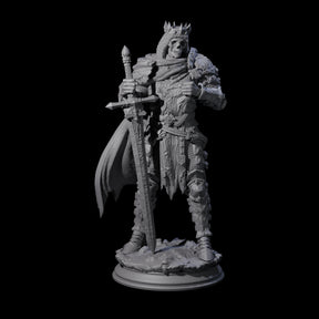 Ossified Death Knight Warrior Miniature for Dungeons and Dragons, Pathfinder or other TTRPGs