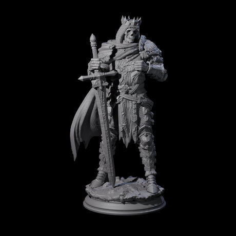 Ossified Death Knight Warrior Miniature for Dungeons and Dragons, Pathfinder or other TTRPGs