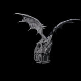 Ossified Dracolich Ancient Miniature for Dungeons and Dragons, Pathfinder or other TTRPGs