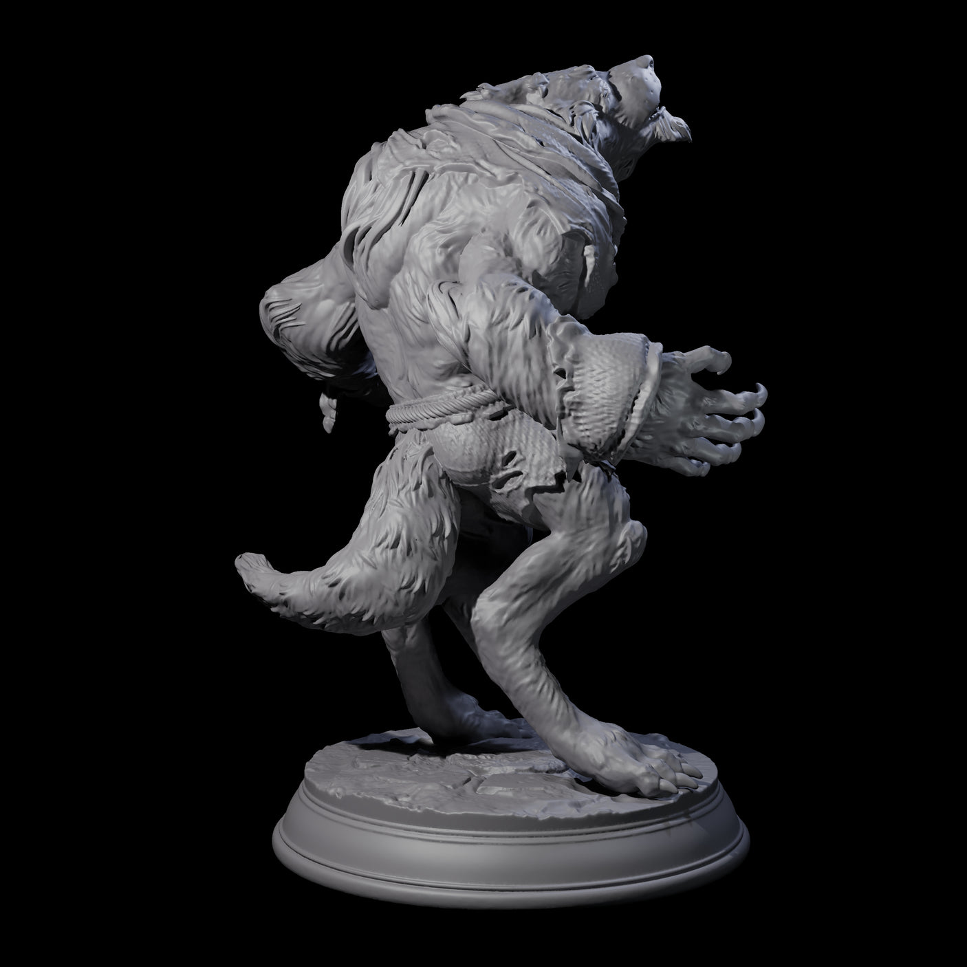 Out of Control Werewolf A Miniature for Dungeons and Dragons, Pathfinder or other TTRPGs
