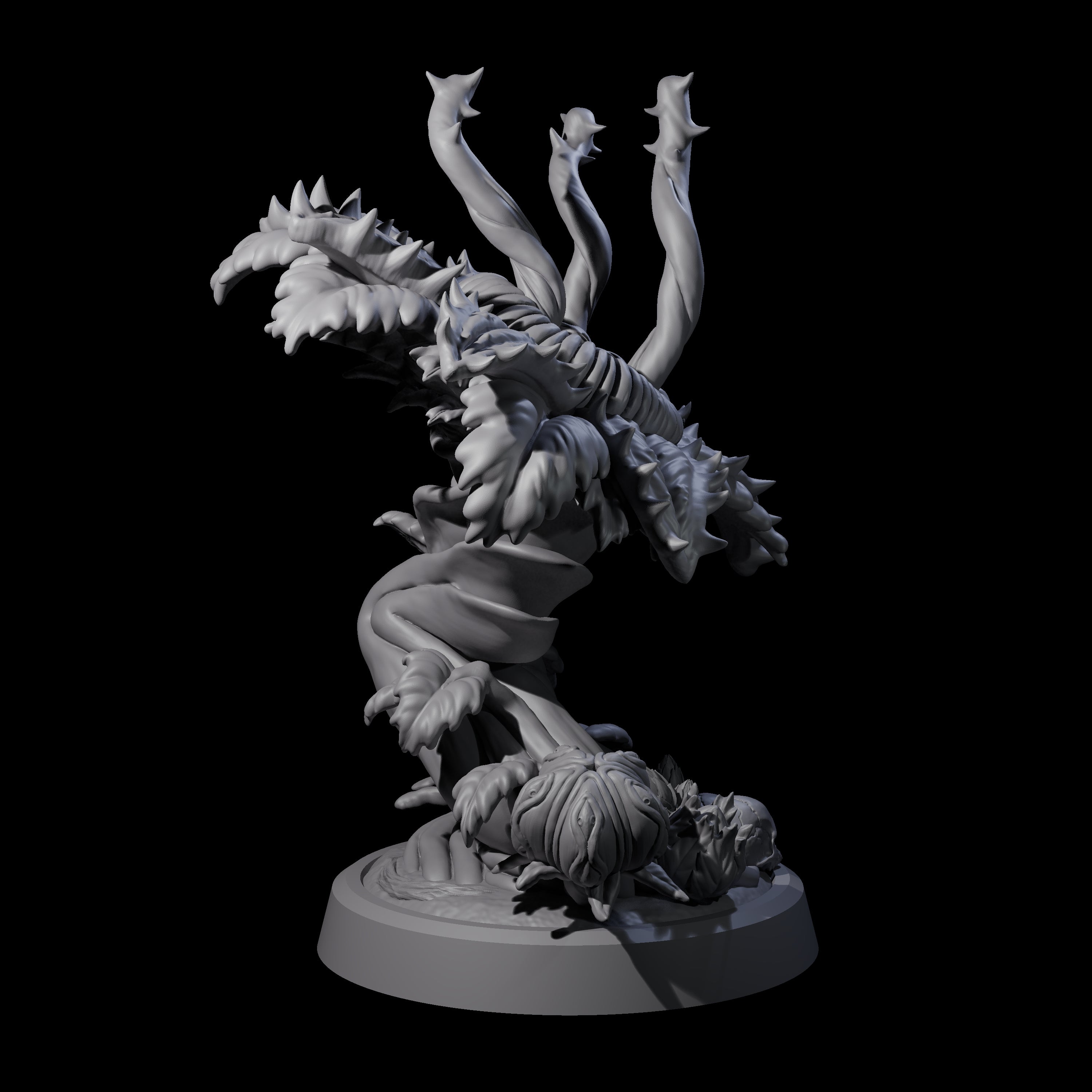 Overgrown Violet Fungus A Miniature for Dungeons and Dragons, Pathfinder or other TTRPGs