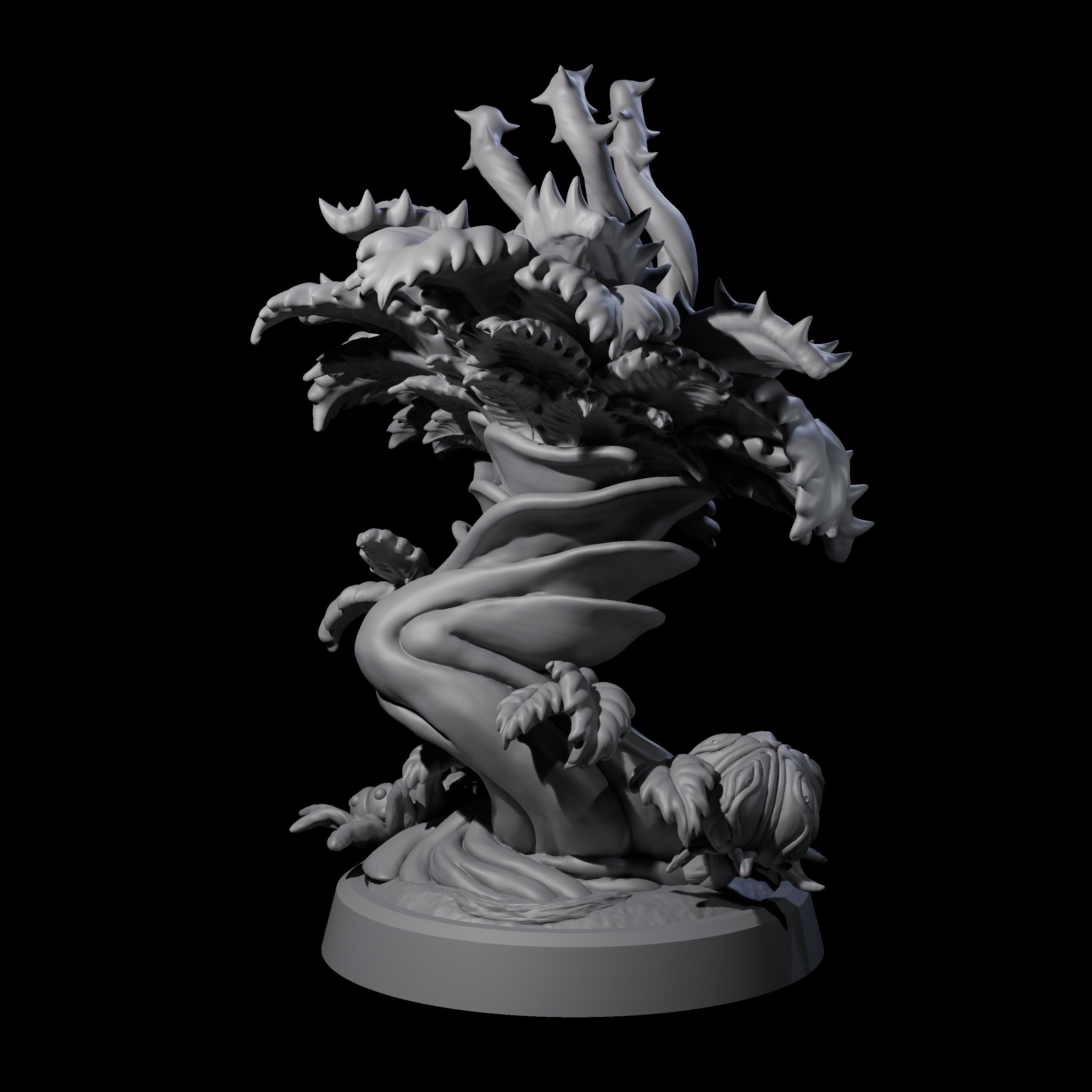 Overgrown Violet Fungus A Miniature for Dungeons and Dragons, Pathfinder or other TTRPGs